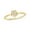 Yellow- Gold Vermeil Plated Silver, variant on 1/20 Ct Natural Diamond Floral Bezel Set Ring for Women in 925 Sterling Silver Dainty Fashion Band Minimal Stackable Jewelry Gift for Her
