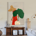 thumbnail image 3 of 2D Flat, Minimalist Canvas Painting Abstract Painting - Elegant Textured Wall Art for Living Room, Bedroom, or Office Decor, Modern Home Accent with Golden Frame, 3 of 8