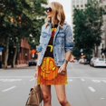 thumbnail image 4 of Fotbe Halloween Pumpkin Vestido de Verano sin Mangas para Mujer – Vestido Midi Línea A, Estilo Camiseta Floral, Vestido Playero Casual y Fluido, 4 of 7