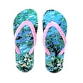 thumbnail image 2 of Luckers Women's Summer 3D Roses Strap Flip Flops, Color: Pink, Size: 8-9, 2 of 4