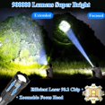 thumbnail image 4 of Flashlights High Lumens Rechargeable, 900000 Lumen Super Bright Led Tactical Flashlight Battery Powered with 7 Light Modes, USB C, Waterproof, Zoomable, Powerful Handheld Small Flash Light, 4 of 7