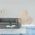 thumbnail image 2 of Figura de pájaro con hojas de palma, placa de pared, decoración de , estatua de animal, adorno de madera de resina, diseño único y realista, ide, 2 of 8