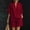 Red, variant on Women's Two Piece Outfits Cotton Linen Casual Tracksuit Short Sleeve Lapel Button Down Shirt Drawstring Shorts Set Y2k Clothes Ladies Co Ord Sets Loungewear Streetwear Black M
