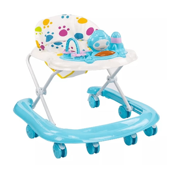 Andadera Musical de Bebé Interactiva Plegable Portátil, AZUL