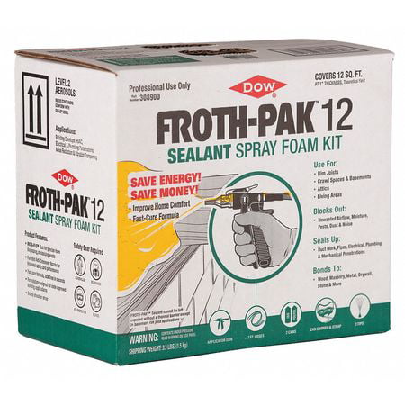 Foam Sealant,Cream,3.3 lb.,Gaps/Cracks FROTH-PAK