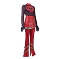 thumbnail image 5 of Red Princess Rise Red Cosplay Ensemble for Women Set of 3, Chic Top, Pants and Gloves Collection, Halloween Costume for Anime Masquerade Birthday Party, 5 of 8