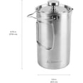 thumbnail image 6 of Coghlan's French Press, 32 oz., Stainless Steel, 6 of 7