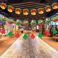 thumbnail image 2 of New Year Party Garland Banner Cute Santa Claus Hanging Banner 3m Creative Christmas Paper Flag Banners, 2 of 5