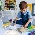 thumbnail image 6 of Threns 14Pcs Mini Canvas Easel Set Wooden Tabletop Easel Lightweight Display Holder Easels Art Supplies for Kids Painting Arts,3.14 x 5.9 inch, 6 of 10