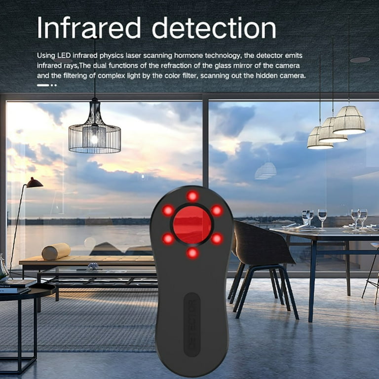 Amazingfashion T12 Hidden Camera Detector, Anti-Spy Alarm with