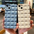 thumbnail image 3 of for iPhone Case Cute Slim Shockproof 3D Plaid Design Reinforced Soft TPU Silicone Screen Camera Protective Bumper for Women Girls (White,iPhone 11), 3 of 14