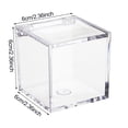 thumbnail image 6 of Sylvtty Clear Acrylic Boxes Small Square Cube Containers with Lid Plastic Storage Organizer for Candy Pill Tiny Jewelry, 6 of 7