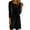 QRN1-Black, variant on Womens Velvet Dress Fall Winter Long Sleeve Crew Neck Wedding Guest Dresses Formal Cocktail Party Mini Dress Vintage Velour Mother of The Bride Dresses