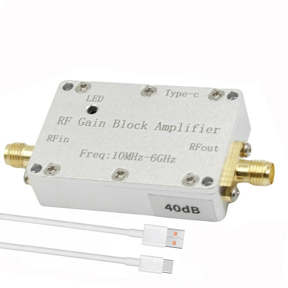 Componentes eléctricos del amplificador de RF de 10 M a 6 GHz Interfaz tipo C Receptor de unidad de RF 40 dB