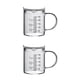 thumbnail image 1 of Wosthever Práctico vaso medidor de vidrio con tapa Varias tareas de cocina 2piezas, 1 of 1