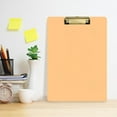 thumbnail image 6 of Plastic Clipboard Acrylic Hanging Clip Board with Gold Low Profile Office School Supplies 12.5x9 Pale Orange, 6 of 9