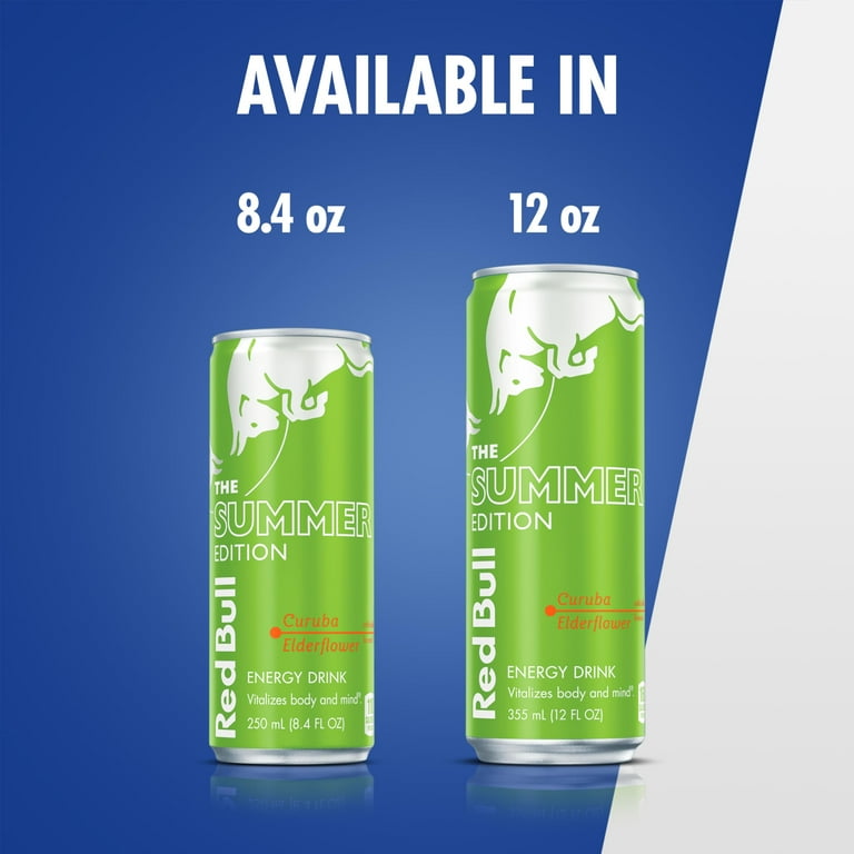 Red Bull The Green Edition Curuba Elderflower Energy Drink, 12 Fl Oz Can  Packaging May Vary - Pack of 3 - Walmart.com
