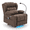 Brown-Style 2, variant on Power Recliner Sofa with 8-Point Massage, Lumbar Heating, LED Strip Light, Cup Holder, Side Pocket, Phone Holder, Reclining Loveseat for Home Theater, Faux Leather, Black