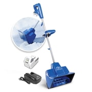 Open Box Snow Joe 24V Cordless Electric Snow Shovel, 11 Inch, 4.0 Ah Battery Powered