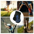 thumbnail image 4 of Unique Bargains 1pc Women Portable Adjustable Left Foot Ankle Support Brace for Sports Medium Black Blue Composite Neoprene Fabric, 4 of 4