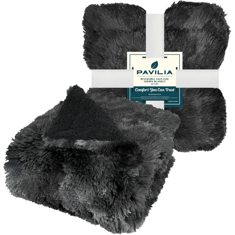 Soft Thickened Faux Rabbit Fur Sofa Blanket – painevida