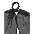 thumbnail image 3 of Time and Tru Women's Pony Scarf Hair Accessory, Black, 3 of 3