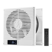 VEVOR 7.5-Inch Room to Room Fan, 2-in-1 305 CFM Through Wall Fan with Remote Control & Two-Way Airflow, 10-Speed Ventilation Quiet Vent for Kitchen, Living & Laundry Room Workshop