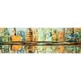 thumbnail image 2 of Atelier B Art Studio 18x9 White Modern Wood Framed Museum Art Print Titled - REFLECTIONS OF A COLORFUL CITY, 2 of 4