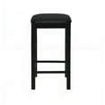 thumbnail image 6 of Linon Salene 25" Backless Counter Stools, Set of 2, Black/Black Faux Leather, 6 of 12