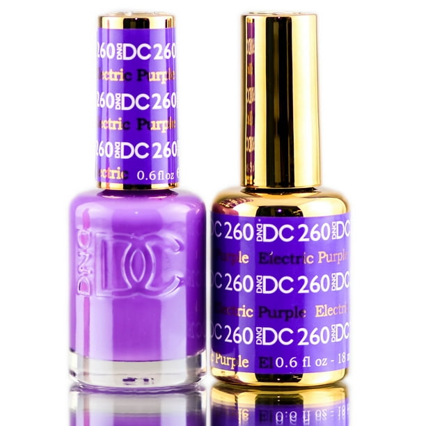 DND DC Purples GEL POLISH DUO, Gel Lacquer 0.5 oz + Matching Nail
