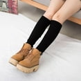 thumbnail image 2 of Women's Fashion Solid Knitted Ribbed Leg Warmers Dancing Legwarmers Crochet Boot Black, 2 of 8