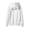 thumbnail image 7 of enyan Tween Girl Hoodie Zip Up 5-14T Kids Long Sleeve Zipper Cute Cat Hood Sweatshirt with Pocket White,13-14 Years, 7 of 7