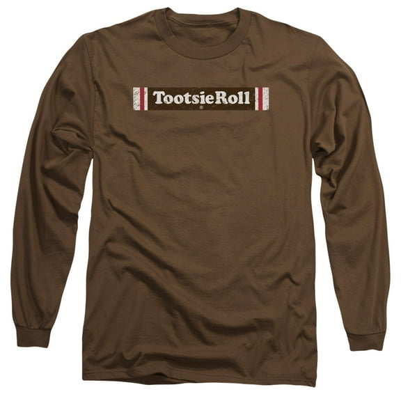 Tootsie Roll Tootsie Roll Logo Long Sleeve Adult 18/1 T-Shirt Coffee