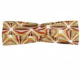 thumbnail image 1 of Retro Headband, Abstract Geometrical Stripes with Curves in Different Colors Sixties Seventies Style, Elastic and Soft Women's Bandana for Sports and Everyday Use, Grey Red Coconut, by Ambesonne, 1 of 3