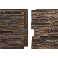 thumbnail image 3 of Ekena Millwork 45 3/4"W x 24 1/2"H x 1 1/4"D Canyon Ridge Stacked Stone, EverStone Faux Stone Siding Panel, Willow Peak, 3 of 9