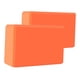thumbnail image 3 of 2 bloques de yoga, accesorios de apoyo para yoga, equilibrio suave, estiramientos profundos, soporte Naranja, 3 of 9