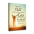 thumbnail image 4 of Scripture Walls Train up a Child Proverbs 22:6 Wall Art Christian Home Decor Unframed, 4 of 9