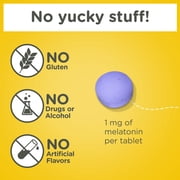 Zarbee’s Kids Sleep Kids Melatonin Chewable Tablets, Natural Grape Flavor, 50 Count