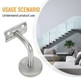 thumbnail image 3 of 2pc Wall Mounted Handrail Brackets for Balustrade and Staircase Stability, 3 of 9