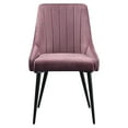 thumbnail image 2 of ACME Caspian Side Chair in Pink and Black (Set of 2), 2 of 6