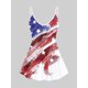 thumbnail image 1 of Top Cami de Talla Extra con Estampado de Bandera de Estados Unidos Rosegal  Camisetas sin mangas de talla grande, 1 of 5