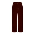 thumbnail image 3 of JIA JIA SHUANG Men's Fleece Lined Pants Warm Comfy Straight Leg Dress Suit Pants Cold Weather Soft Business Slacks with Pocket, 3 of 5