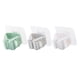 thumbnail image 4 of Bewildely Gran oferta, 2 uds., estante de Clip de pared para cuarto de ducha de baño, colgador de cepillo adhesivo ABS, suministros para el Almacenamiento y organización del hogar Verde, 4 of 6