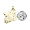 thumbnail image 3 of 14K Gold Collie Head Pendant, 3 of 5