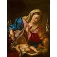 thumbnail image 3 of Francesco Trevisani 19x24 Black Modern Framed Museum Art Print Titled - The&nbsp;Virgin and Child with the Infant Saint John the Baptist, 3 of 5