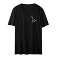 thumbnail image 2 of Ruimatai Women's Tops Clearance Summer Women New Cute Dinosaur Graphic T-Shirts Teen Girls Funny Tees Top, 2 of 3
