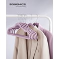 thumbnail image 2 of Velvet Hangers Clothes Hangers with Shoulder Notches Pants Bar Ink UCRFB, 2 of 7