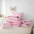 thumbnail image 6 of Manfei Girls Socer Twin Bedding Sets 7-Piece,Football Sports Bedding Comforter Set,Pink Black White Sheet Sets For Child,Ultra Soft Home Decor,Reversible, 6 of 8