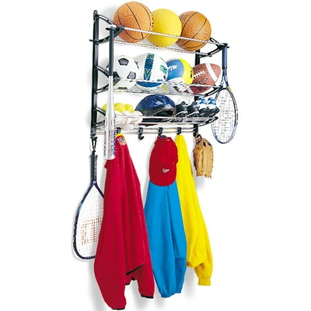 Lynk Sports Rack With Adjule Hooks Equipment Organizer Departments