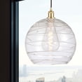 thumbnail image 2 of 516-1P-SG-G1213-14 Innovations Lighting Athens Deco Swirl - 1 Light Pendant In Industrial Style-16.88 Inches Tall and 13.75 Inches Wide-Satin Gold, 2 of 2